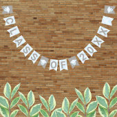 Afstuderen White Opal Party Signs Class of Year Vlaggetjes