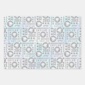 Afstuderen White Opal Trendy Assortation Foto Inpakpapier Vel (Voorkant 3)