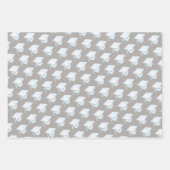 Afstuderen White Opal Trendy Assortation Foto Inpakpapier Vel (Voorkant 2)