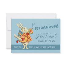 Afstuderen White Rabbit blaast de trompet CC1134