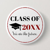 Afstuderen-wij zijn de toekomst ronde button 7,6 cm (Voorkant)