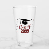 Afstuderen wijnklasse per jaar glas (Voorkant)