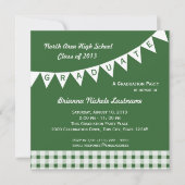 Afstuderen wimpel vlag veranderlijke kleur kaart (Voorkant)