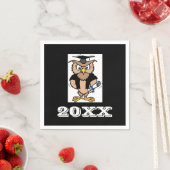 Afstuderen Wise Old Owl Afstuderen Symbol Napkins Servet (Insitu)