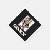 Afstuderen Wise Old Owl Afstuderen Symbol Napkins Servet (Hoek)