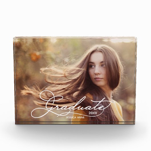 Afstuderen wit script fotoblokken (Voorkant)