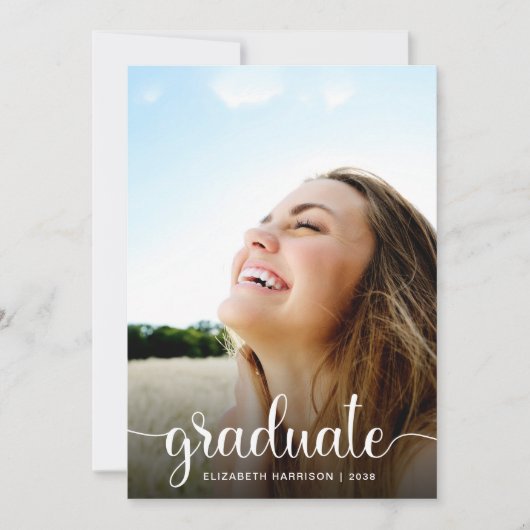 Afstuderen - witte besturing voor foto's aankondiging (Voorkant)