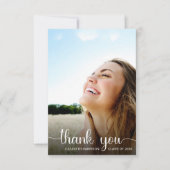 Afstuderen - witte besturing voor foto's bedankkaart (Voorkant)