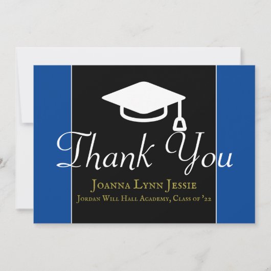 Afstuderen witte Pet Bedankt Manuscript Maroon (Voorkant)