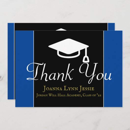 Afstuderen witte Pet Bedankt Manuscript Maroon (Voorkant / Achterkant)