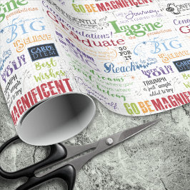 Afstuderen Word Art Cadeaupapier