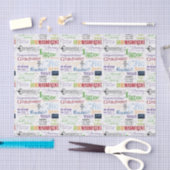 Afstuderen Word Art Tissuepapier (Craft)