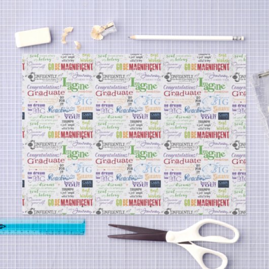 Afstuderen Word Art Tissuepapier (Craft)