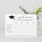 Afstuderen Word Game Kaart (Staand voorkant)