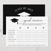 Afstuderen Word Game Kaart (Voorkant / Achterkant)