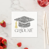 Afstuderen Word Graduation Cap Party Servet (Insitu)