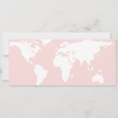 Afstuderen World Traveler Boarding Pass Invitation Kaart (Achterkant)