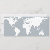 Afstuderen World Traveler Boarding Pass Invitation Kaart (Achterkant)