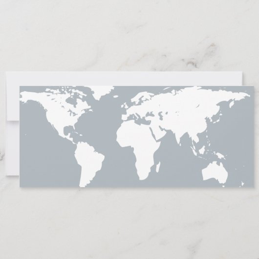 Afstuderen World Traveler Boarding Pass Invitation Kaart (Achterkant)