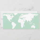 Afstuderen World Traveler Boarding Pass Invitation Kaart (Achterkant)