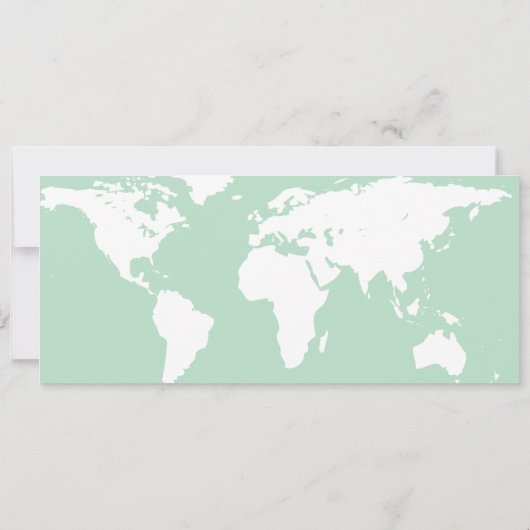 Afstuderen World Traveler Boarding Pass Invitation Kaart (Achterkant)