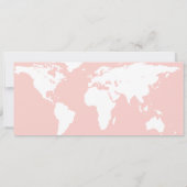 Afstuderen World Traveler Boarding Pass Invitation Kaart (Achterkant)