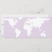 Afstuderen World Traveler Boarding Pass Invitation Kaart (Achterkant)