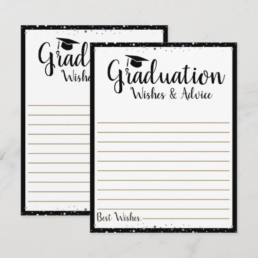 Afstuderen Wwaaronder en Woorden van advies (Voorkant / Achterkant)