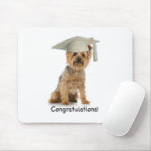 Afstuderen Yorkie Gefeliciteerd Muismat (Met muis)