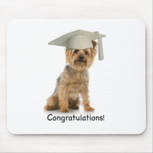 Afstuderen Yorkie Gefeliciteerd Muismat