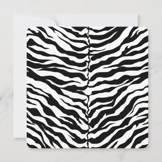 Afstuderen Zebra Lijst Kaart (Achterkant)
