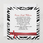 Afstuderen Zebra Lijst Kaart (Voorkant)