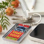 Afstuderen - Zie Achterzijde - Sleutelhanger (Voorkant Rechts)