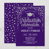 Afstuderen - Zilver Paars Kaart (Voorkant / Achterkant)