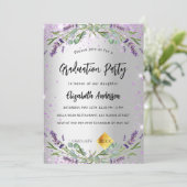 Afstuderen zilverlavendel kaart (Staand voorkant)