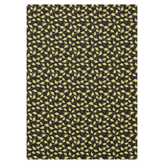 Afstuderen Zwart en Goud Petten in de Lucht Tafelkleed (Voorkant)