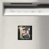 Afstuderen zwart Gold Pet Foto sterft uw kleur Magneet (Insitu (Vaatwasser))