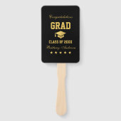 Afstuderen zwart gouden sterren Afstuderen foto la Handwaaier (Voorkant)