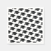 Afstuderen zwart kwastje Pet Servet (Voorkant)