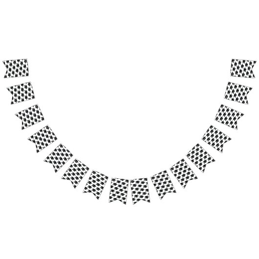 Afstuderen zwart kwastje Pet Vlaggetjes (Alle)