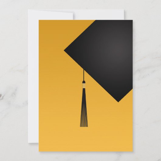 Afstuderen zwart Pet Kaart (Achterkant)