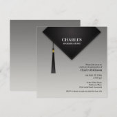 Afstuderen zwart Pet Kaart (Voorkant / Achterkant)