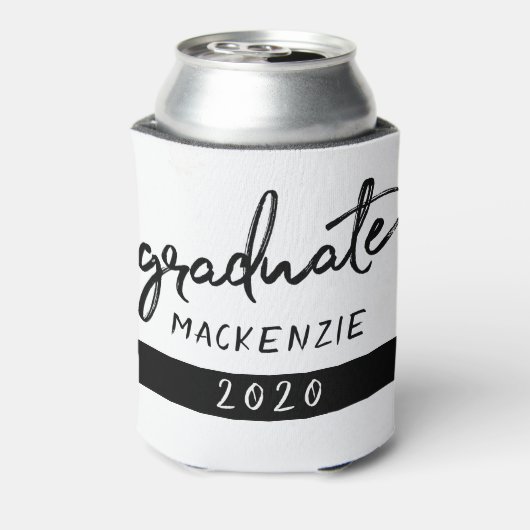 Afstuderen zwart script | Classic Keepsake met Jaa Blikjeskoeler (Blikje Achterkant)