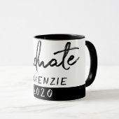 Afstuderen zwart script | Classic Keepsake met Jaa Mok (Voorkant rechts)