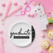 Afstuderen zwart script | Classic Keepsake met Jaa Papieren Bordje (Feest)