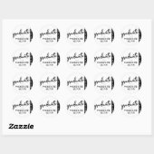 Afstuderen zwart script | Classic Keepsake met Jaa Ronde Sticker (Vel)
