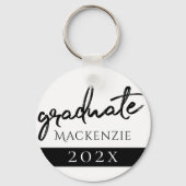 Afstuderen zwart script | Classic Keepsake met Jaa Sleutelhanger (Voorkant)