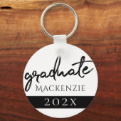 Afstuderen zwart script | Classic Keepsake met Jaa Sleutelhanger (Voorkant)