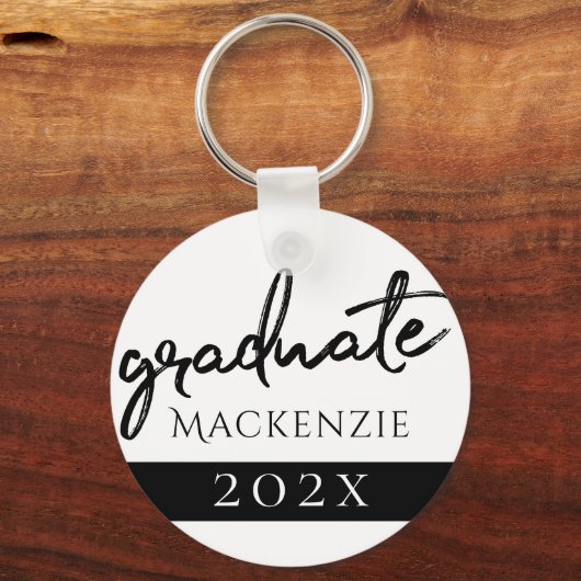 Afstuderen zwart script | Classic Keepsake met Jaa Sleutelhanger (Voorkant)