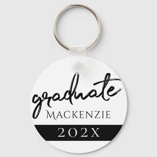 Afstuderen zwart script | Classic Keepsake met Jaa Sleutelhanger (Achterkant)
